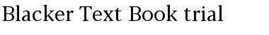 Download Blacker Text Book Font Title Preview