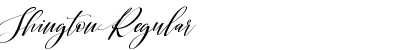 Download Shington Regular Font Title Preview