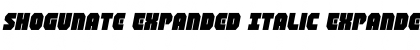 Download Shogunate Expanded Italic Expanded Italic Font Title Preview