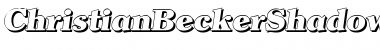 Download ChristianBeckerShadow-Heavy Italic Font Title Preview