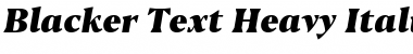 Download Blacker Text Heavy Italic Font Title Preview