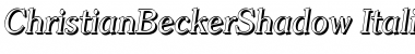 Download ChristianBeckerShadow Italic Font Title Preview