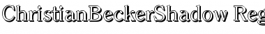 Download ChristianBeckerShadow Regular Font Title Preview