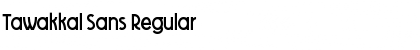 Download Tawakkal Sans Regular Font Title Preview