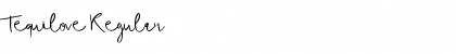Download Tequilove Regular Font Title Preview