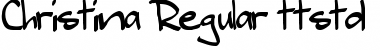 Download Christina Regular Font Title Preview