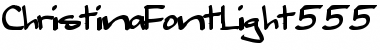 Download ChristinaFontLight555 Bold Font Title Preview