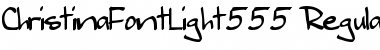 Download ChristinaFontLight555 Regular Font Title Preview