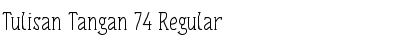 Download Tulisan Tangan 74 Regular Font Title Preview