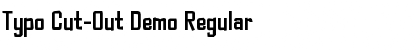 Download Typo Cut-Out Demo Regular Font Title Preview