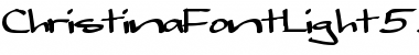 Download ChristinaFontLight555 Regular Font Title Preview
