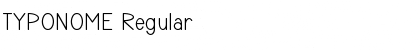 Download TYPONOME Regular Font Title Preview