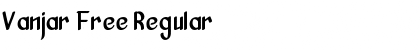 Download Vanjar Free Regular Font Title Preview
