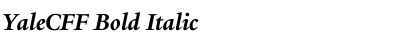 Download YaleCFF Bold Italic Font