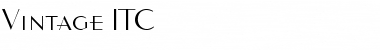 Download Vintage ITC Light Font Title Preview