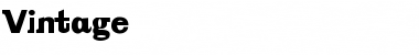 Download Vintage Regular Font Title Preview