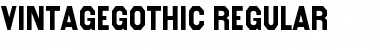Download VintageGothic-Regular Regular Font Title Preview