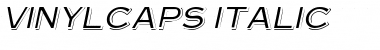 Download VinylCaps Italic Font Title Preview