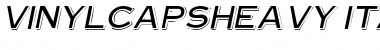 Download VinylCapsHeavy Italic Font Title Preview