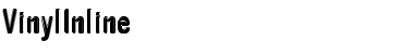 Download VinylInline Regular Font Title Preview