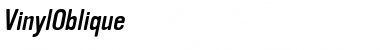 Download VinylOblique Regular Font Title Preview