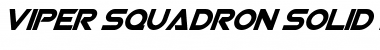 Download Viper Squadron Solid Italic Font Title Preview
