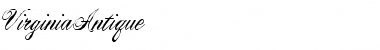 Download VirginiaAntique Regular Font Title Preview