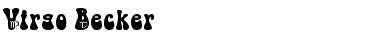Download Virgo Becker Normal Font Title Preview