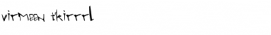 Download virmeen t'kirrrl Regular Font Title Preview