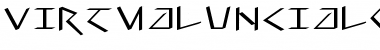 Download VirtualUncialQuill Regular Font Title Preview
