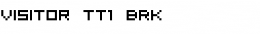 Download Visitor TT1 BRK Regular Font Title Preview
