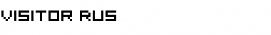 Download Visitor_Rus Regular Font Title Preview