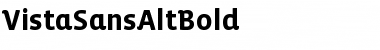 Download VistaSansAltBold Regular Font Title Preview