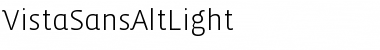Download VistaSansAltLight Regular Font Title Preview