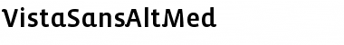Download VistaSansAltMed Regular Font Title Preview