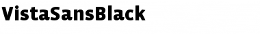 Download VistaSansBlack Regular Font Title Preview
