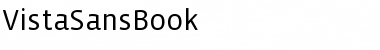 Download VistaSansBook Regular Font Title Preview