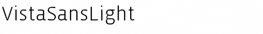 Download VistaSansLight Regular Font Title Preview