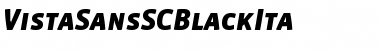 Download VistaSansSCBlackIta Regular Font Title Preview