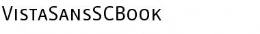 Download VistaSansSCBook Regular Font Title Preview