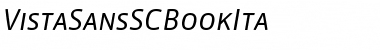 Download VistaSansSCBookIta Regular Font Title Preview
