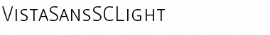 Download VistaSansSCLight Regular Font Title Preview