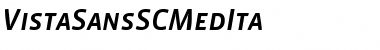Download VistaSansSCMedIta Regular Font Title Preview