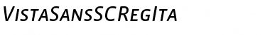 Download VistaSansSCRegIta Regular Font Title Preview