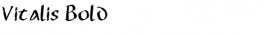 Download Vitalis Regular Font Title Preview