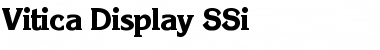 Download Vitica Display SSi Regular Font Title Preview