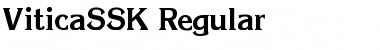 Download ViticaSSK Regular Font Title Preview