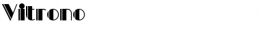 Download Vitrono Regular Font Title Preview