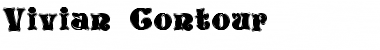 Download Vivian Contour Regular Font Title Preview