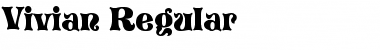 Download Vivian Regular Font Title Preview